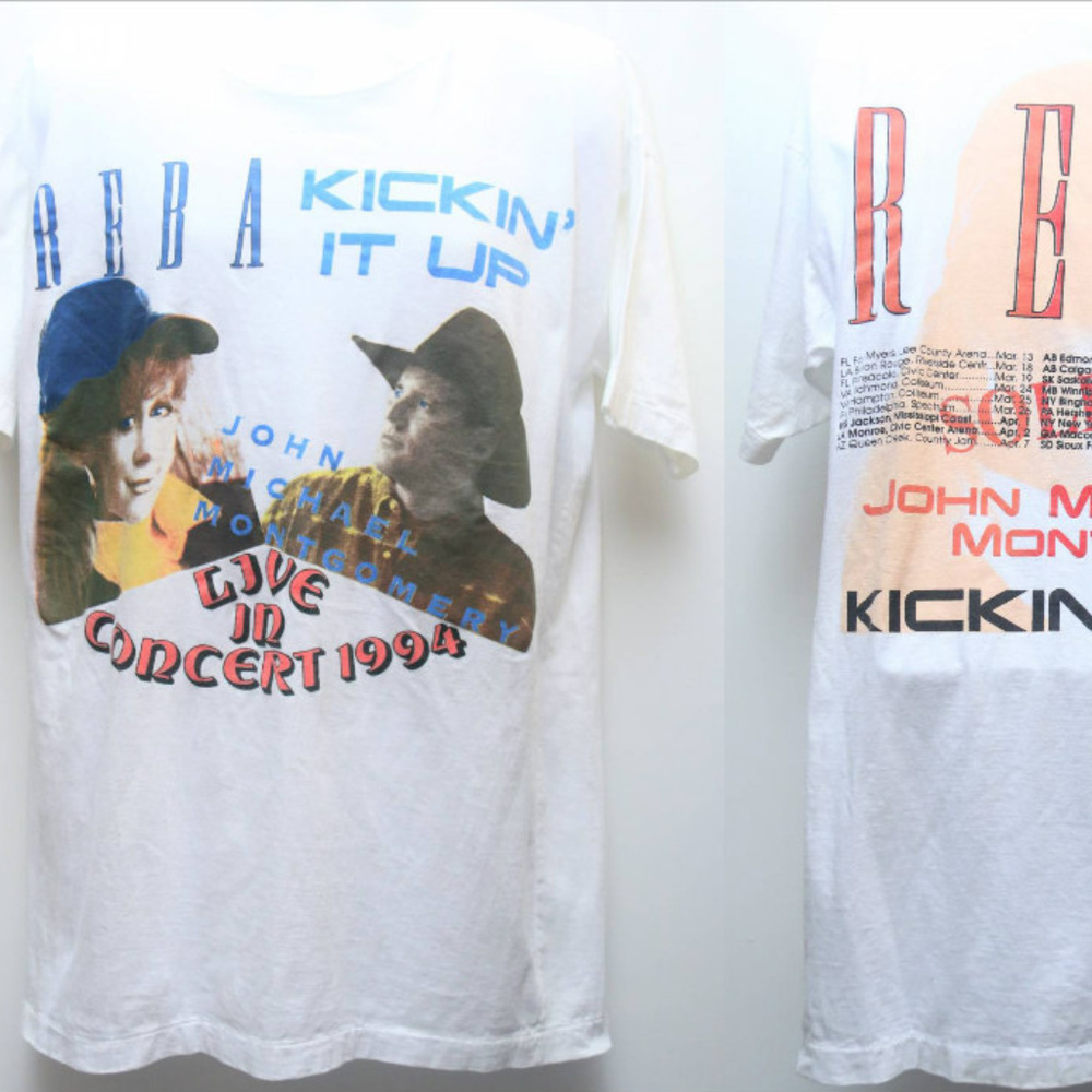 1994 Vintage REBA McENTIRE- Kickin' It Up Tour Tee